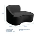 Ver imagem 5 de Kit Divã Recamier Orgânico Marrocos 150cm Lado Direito e 2 Poltronas Amore Linho