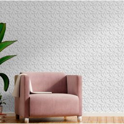 Papel de Parede 3D Flores Branca Pequena-60x300cm - 3