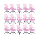 Ver imagem 1 de Kit 15 Cadeiras de Escritório Begonia Tela Mesh Ergonômico - Rosa + E-book