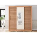 Ver imagem 2 de Guarda Roupa Casal com Espelho Chile 3p Caemmun Freijo Off