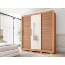 Ver imagem 4 de Guarda Roupa Casal com Espelho Chile 3p Caemmun Freijo Off