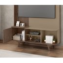 Ver imagem 3 de Home para Sala Estar Corumbau Rack com Painel para Tv até 55:fendi/carvalho