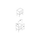 Ver imagem 2 de Mesa Cabeceira RT 3032 c/ 2 Gavetas Oliva - Movelbento