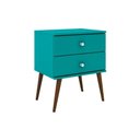 Ver imagem 5 de Mesa Cabeceira RT 3032 c/ 2 Gavetas Oliva - Movelbento