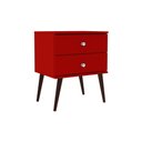 Ver imagem 4 de Mesa Cabeceira RT 3032 c/ 2 Gavetas Oliva - Movelbento