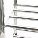 Ver imagem 6 de Estante Sapateira Inox 5 Prateleiras para 15 Pares de Sapatos Organizador Desmontável