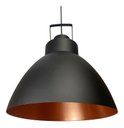 Ver imagem 3 de Lustre Pendente Utron King Estilo Industrial Alumínio 40cm - Preto/Cobre Monocromático