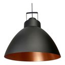 Ver imagem 3 de Lustre Pendente Utron King Estilo Industrial Alumínio 40cm - Preto/Cobre Monocromático