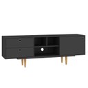 Ver imagem 6 de Rack para TV até 60 Polegadas Retrô 160cm 2 Gavetas 1 Porta Deslizante Lyon Yescasa