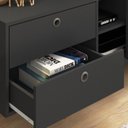 Ver imagem 5 de Rack para TV até 60 Polegadas Retrô 160cm 2 Gavetas 1 Porta Deslizante Lyon Yescasa