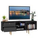 Ver imagem 2 de Rack para TV até 60 Polegadas Retrô 160cm 2 Gavetas 1 Porta Deslizante Lyon Yescasa