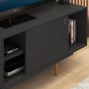 Ver imagem 4 de Rack para TV até 60 Polegadas Retrô 160cm 2 Gavetas 1 Porta Deslizante Lyon Yescasa