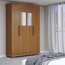 Ver imagem 1 de Guarda-roupa Solteiro Splendore 4 Portas 2 Gavetas com Espelho 100% Mdf com Pé Cinamomo - Panorama M