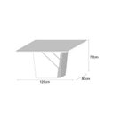 Ver imagem 5 de Conjunto Mesa Veneza 120cm sem Tampo de Vidro com 4 Cadeiras Ana - Imbuia / Vl02
