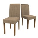 Ver imagem 4 de Conjunto Mesa Veneza 120cm sem Tampo de Vidro com 4 Cadeiras Ana - Imbuia / Vl02