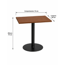 Ver imagem 4 de Mesa Retangular 70cm Tampo MDF Resistente Base de Aço:70cm