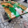 Resina Epóxi Verde Translúcida Para Mesas de Madeira River Table Madeira MDF Etc 1kg - 2