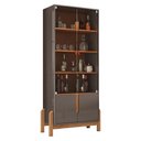 Ver imagem 2 de Sala de Jantar Lizz com Cristaleira e Aparador Cinza Pérola/cedro - Casa D