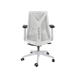 Kit 8 Cadeiras Escritório Presidente Ergonômica Nr17 Elements Apoio Lombar Branca/cinza - 3