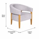 Ver imagem 3 de Poltrona Belleve Premium X 73cm Cinza