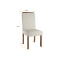 Ver imagem 3 de Conjunto Sala de Jantar Mesa Antonela 200x100cm Tampo Vidro/mdf com 8 Cadeiras Julia