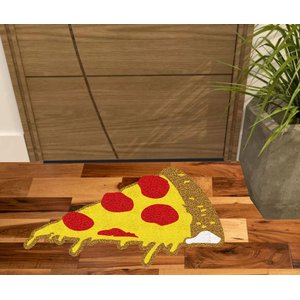 TAPETE PARA COZINHA E DECORAÇÃO PIZZA, TAPETE PIZZA FORMATO.