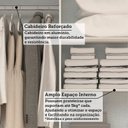 Ver imagem 6 de Guarda-Roupa Infantil 2 Portas de Correr 100% MDF 160cm Fantelli Espresso Móveis Branco