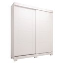 Ver imagem 2 de Guarda-Roupa Infantil 2 Portas de Correr 100% MDF 160cm Fantelli Espresso Móveis Branco