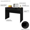 Ver imagem 5 de Escrivaninha New Escritório 103cm Preto Ac