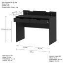 Ver imagem 3 de Escrivaninha New Escritório 103cm Preto Ac