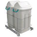 Ver imagem 1 de Lixeira de Embutir Deslizante Dupla 30l para Cozinha 7190 Cr