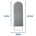 Ver imagem 5 de Tábua Mesa de Passar Roupa Dobrável e Regulável Pequena Branca