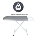 Ver imagem 7 de Tábua Mesa de Passar Roupa Dobrável e Regulável Pequena Branca