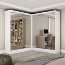 Ver imagem 1 de Closet Casal Duplo Belém 4 Portas Premium 4 Gavetas Carioca Móveis