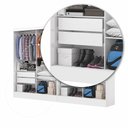 Ver imagem 7 de Closet Casal Duplo Belém 4 Portas Premium 4 Gavetas Carioca Móveis