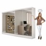 Closet Casal Duplo Belém 4 Portas Premium 4 Gavetas Carioca Móveis - 3