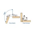Ver imagem 5 de Dobradiça Reta 165º Graus para Portas de Canto 3 Peças