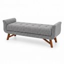 Ver imagem 5 de Puff Recamier 195cm Andros Linho Nobre Cinza - Sallar Home