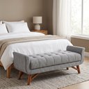 Ver imagem 2 de Puff Recamier 195cm Andros Linho Nobre Cinza - Sallar Home
