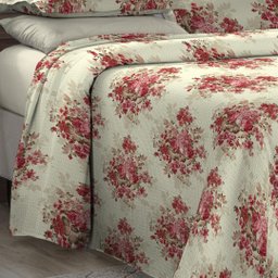 Cobre Leito King Size Com Fronhas Em Piquet Algodão 3 Peças - 4