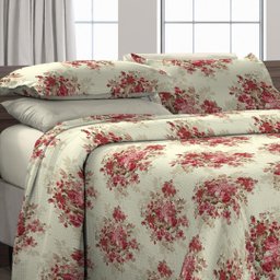 Cobre Leito King Size Com Fronhas Em Piquet Algodão 3 Peças - 2