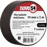 KIT 50 FITA ISOLANTE ANTICHAMA 19MMX5M PRETA NOVE54 - 4