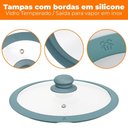Ver imagem 2 de Panela Antiaderente Cerâmica de Indução Azul Genebra Plus 16cm - Casambiente
