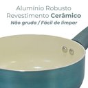 Ver imagem 4 de Panela Antiaderente Cerâmica de Indução Azul Genebra Plus 16cm - Casambiente