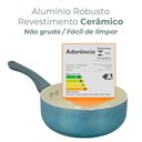 Ver imagem 6 de Panela Antiaderente Cerâmica de Indução Azul Genebra Plus 16cm - Casambiente