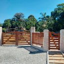 Ver imagem 3 de Porteira de Madeira Modelo Arco 7 Réguas