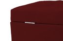 Ver imagem 3 de Recamier Puff Baú Sapateira e Gaveta 90 Cm para Cama de Solteiro - Vinho