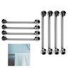 Alça de Apoio Barra 40cm Aço Inox Kit 8 Unidades Idoso Deficiente Cadeirante Acessibilidade Seguranç - 1