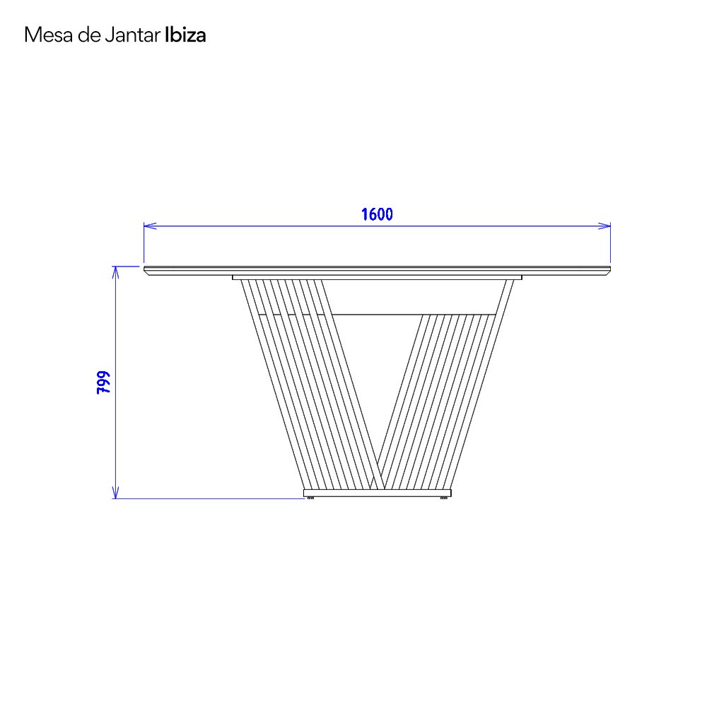 Mesa de Jantar Tampo Marmorizado Branco com Vidro 6 Lugares Ibiza Yescasa - 7