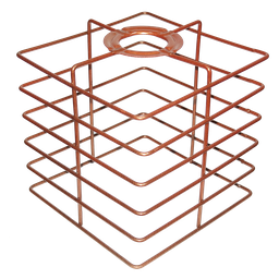 Cupula de Aramado Boxy Cobre para Pendentes e Abajures - 1